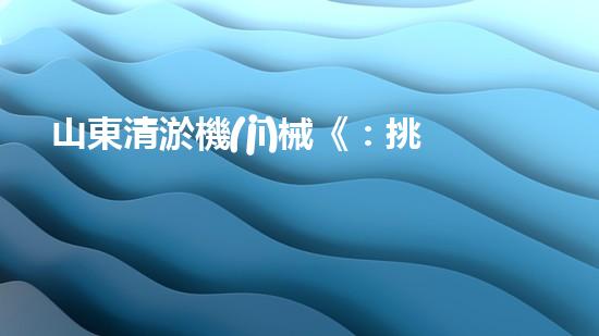 山東清淤機(jī)械《：挑戰(zhàn)和機(jī)遇！探索清淤工程的前沿技術(shù)與應(yīng)用》
